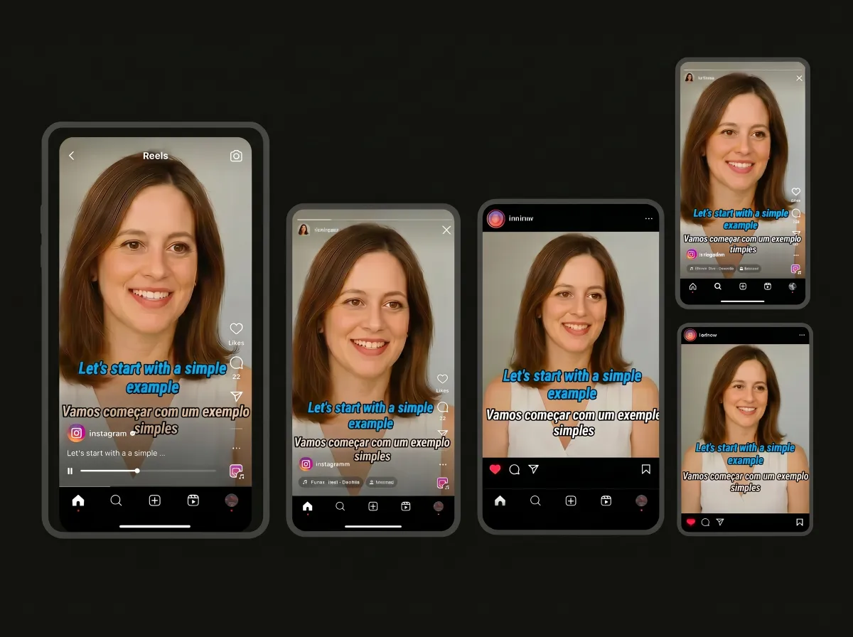 Instagram video preview showing how video appears before exporting